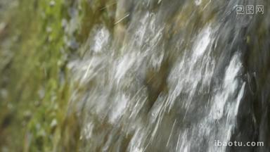 山涧森林瀑布泉水潺潺流水